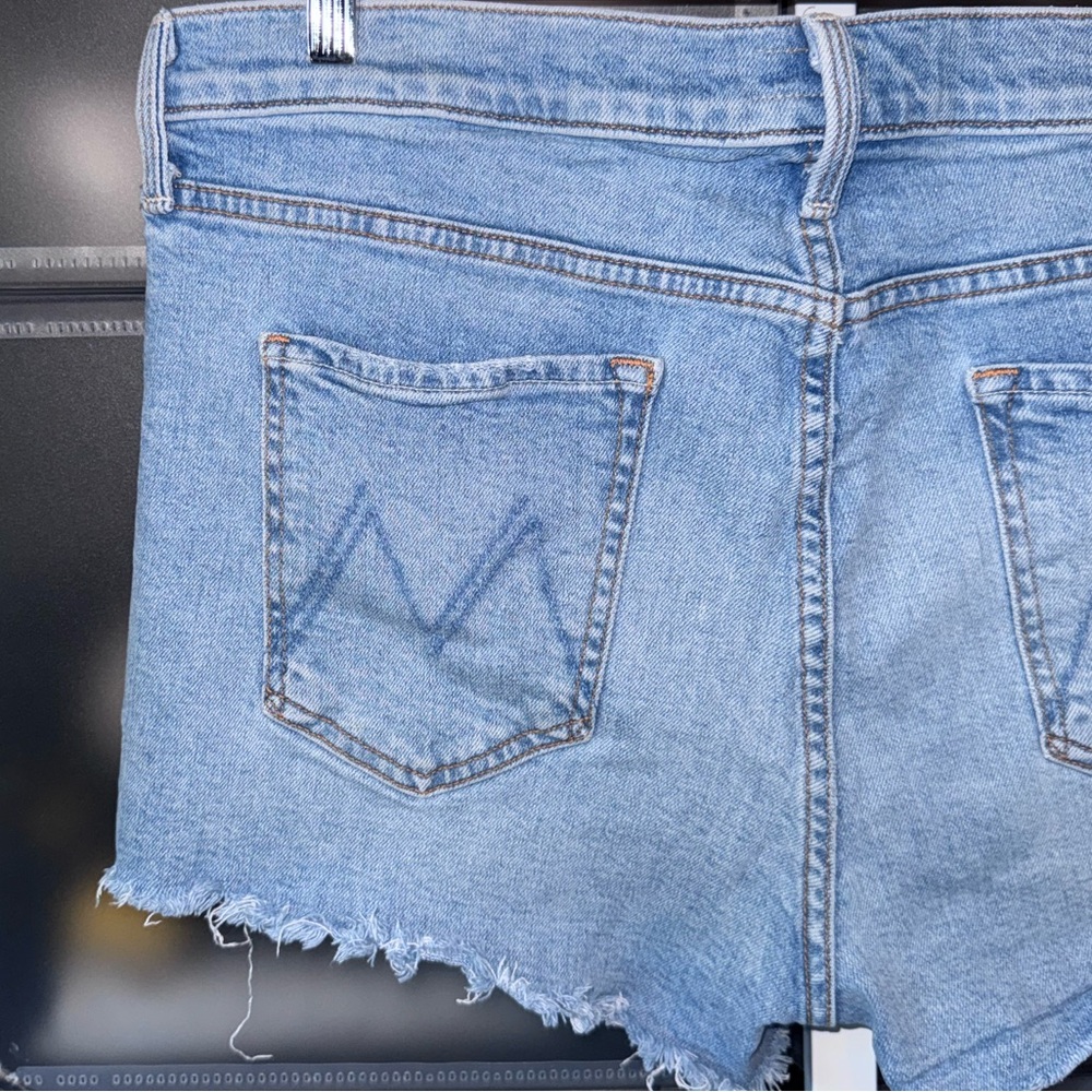 MOTHER The Scrapper Cut Off Fray Short Camera Obscura Denim Shorts Women’s 33 - Picture 8 of 13